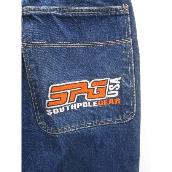 VINTAGE Southpole Jeans 31 Hip Hop Gear Loose Baggy Denim Y2K 31X32 * - Picture 6 of 12
